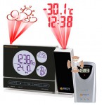 Часы проекционные с барометром и радиодатчиком внешней температуры и влажности 508
