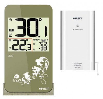 Цифровой термометр с радиодатчиком 02257